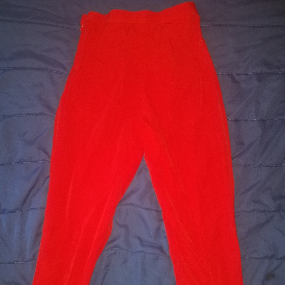 Vintage Style Red Pants